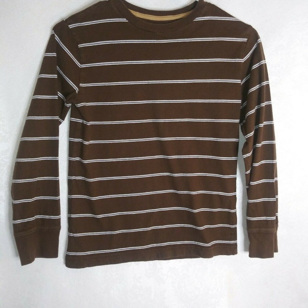 Cherokee Boys shirt size Medium 100% Cotton Brown